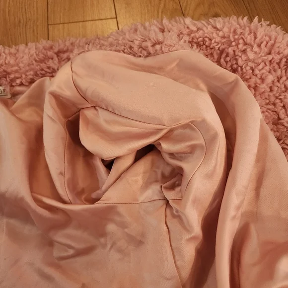 P.J. Salvage Pink Faux Fur Coat-oversized Small - Picture 13 of 16